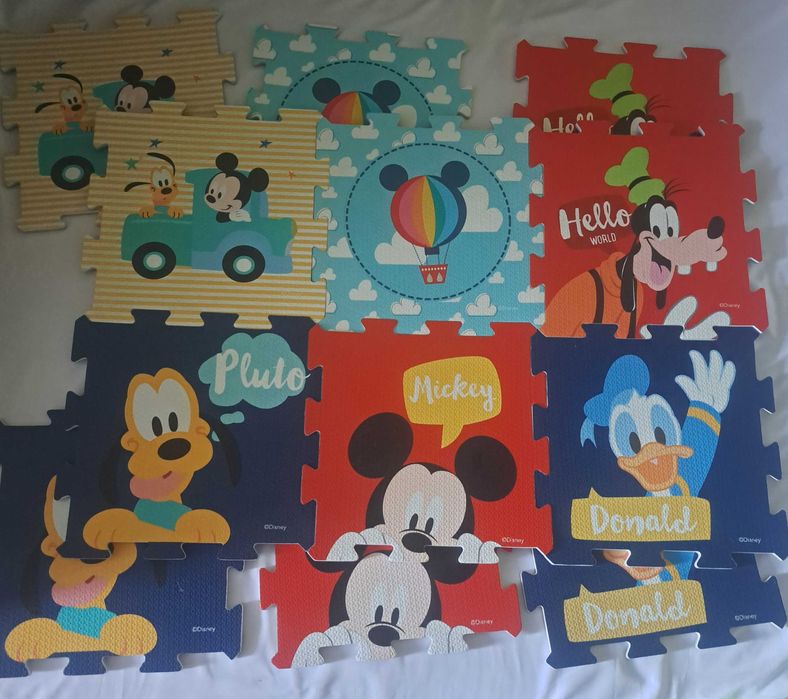 Dziecięca miękka mata-puzzle Disney, 12 elementów