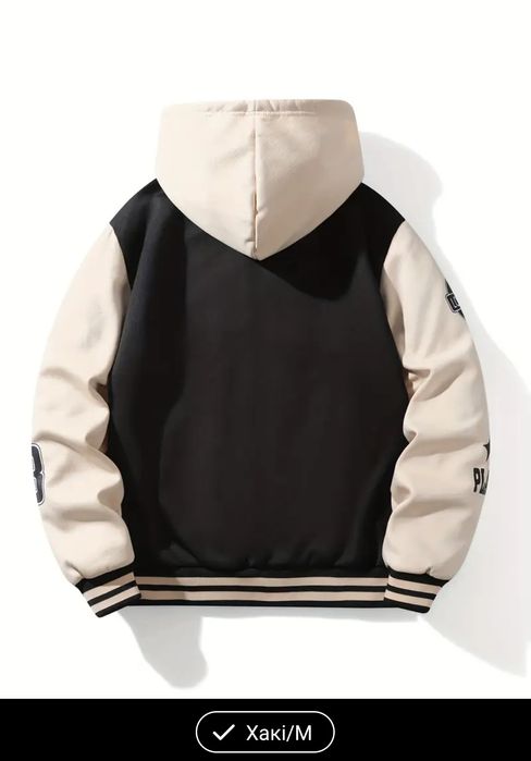 Чоловіча Куртка бомбер зимова Унісекс з хутром S -M-  L