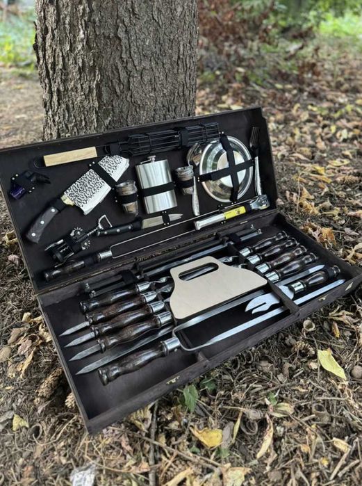 Подарунок шампура в кейсі! Набір шампурів в кейсі! Подарунок чоловіку!