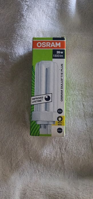 Lâmpada Fluorescente Osram Dulux T/E Plus 26W GX24q-3 (Nova)