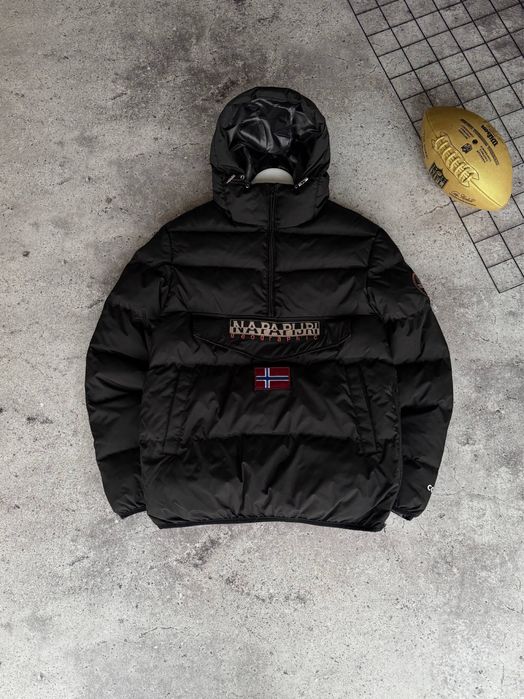 Куртка анорак Napapijri чорна чоловіча куртка анорак напапірі чоловіча