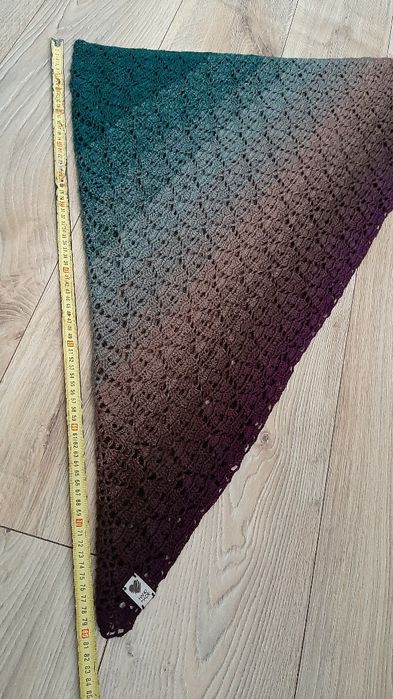 Chusta HandMade szydekło ombre
