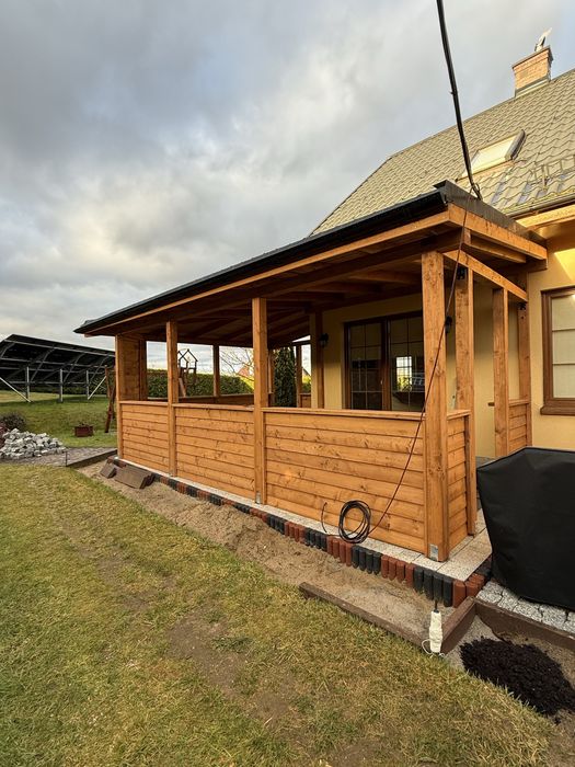 Altana ogrodowa drewniana + montaż – altanki, wiaty, tarasy drewniane