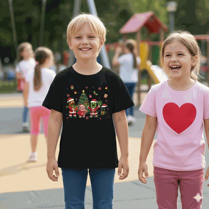 Koszulka dziecięca czarna creeper w minecraft prezent święta 116