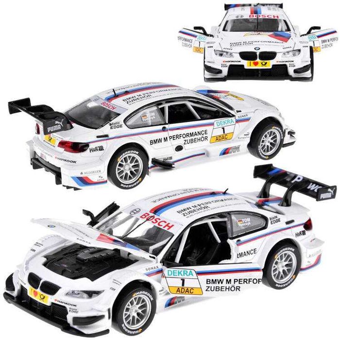 BMW M3 DTM 1:32 Model Metalowy Auto Światła Dźwięki Friction