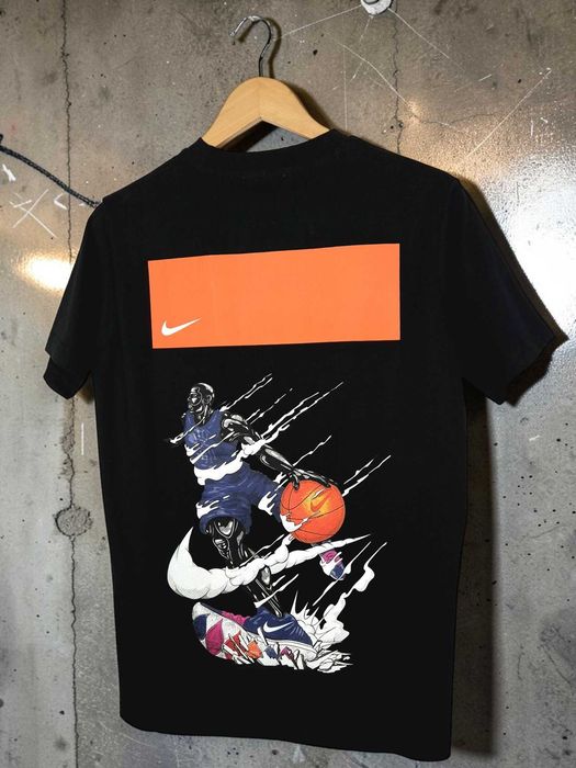 Off White Nike T-shirt Męski Czarny L 3XL