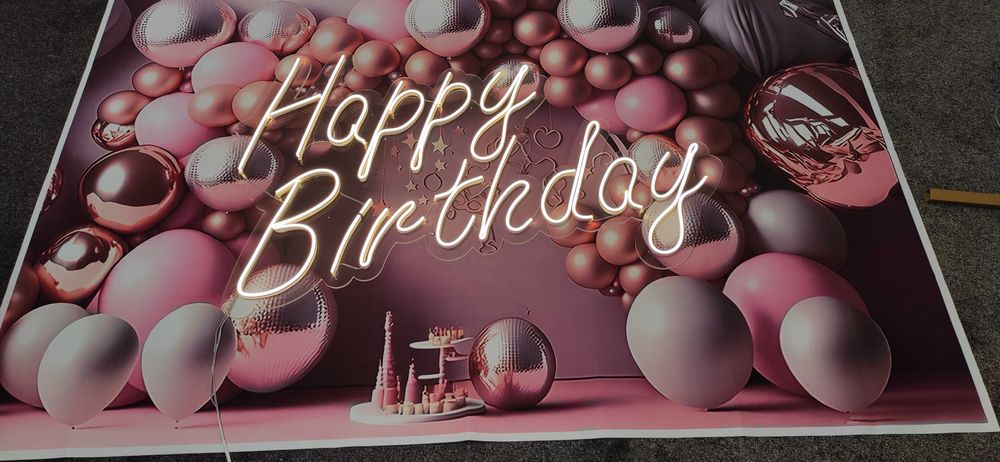 neon, ledon Happy Birthday
