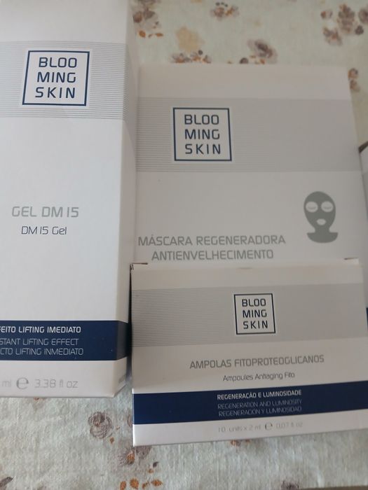 Bloming Skin maquinas de rosto anti idade.e corpo com prrodutos de bel