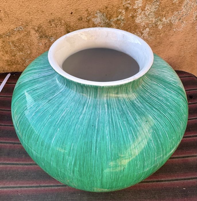 Vaso em cerâmica vidrado - anos 80