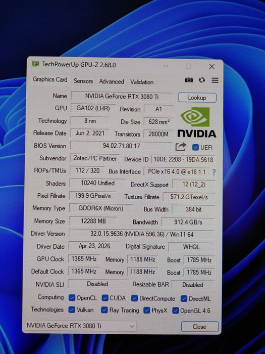 Komputer gamingowy na do gier i pracy / RTX 3080 TI / Intel core i9 10900k /32gb kingston rgb / 512 ssd