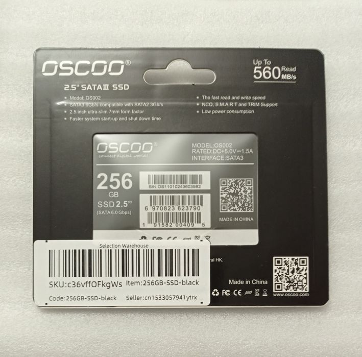 Sata ssd на 256gb новый