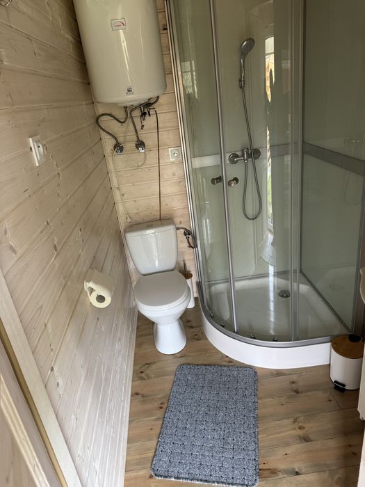 Domek drewniany 3x7, letniskowy , ocieplany z wyposasżeniem