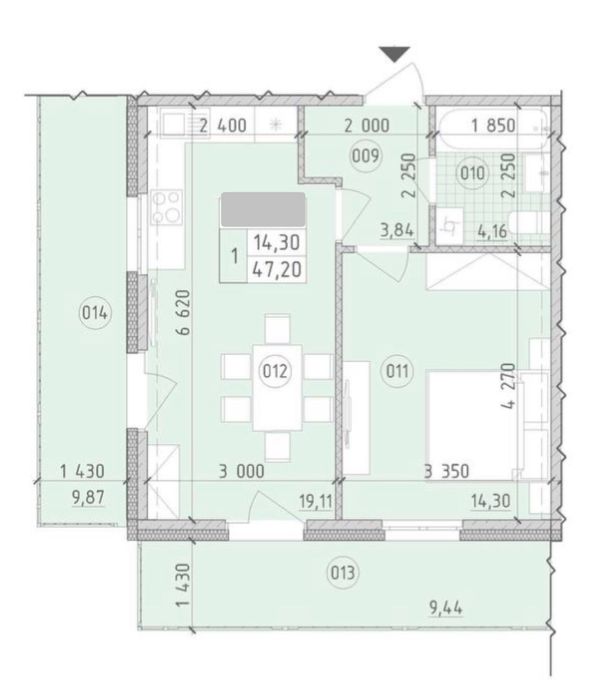 Нова Англія, найкраща панорамна квартира з балконом, будинок Нотінгем