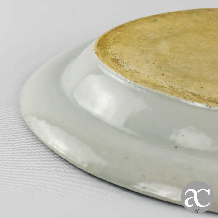 Travessa Porcelana China, Azul e Branco, Período Jiaqing 1796 a 1820