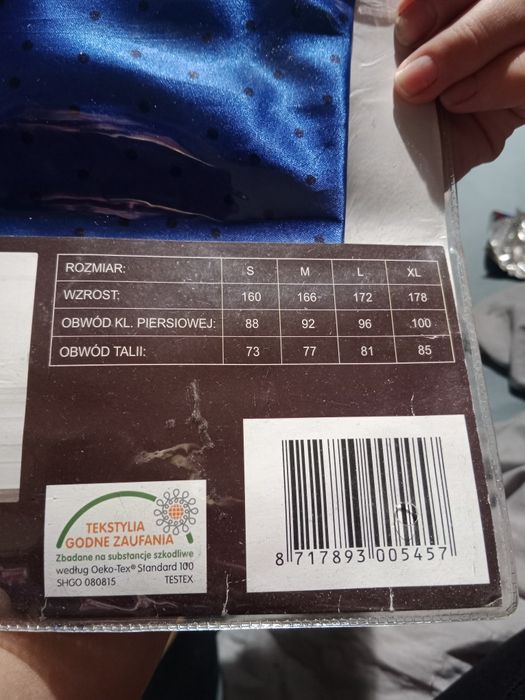 Piżama satynowa damska