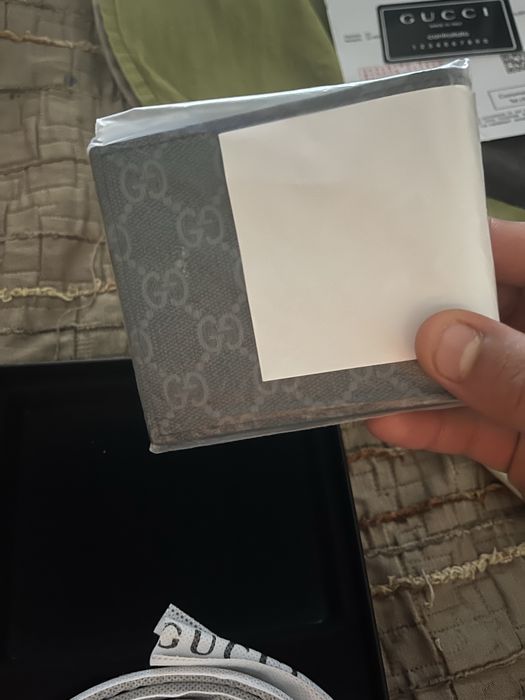 Carteira e cinto da gucci