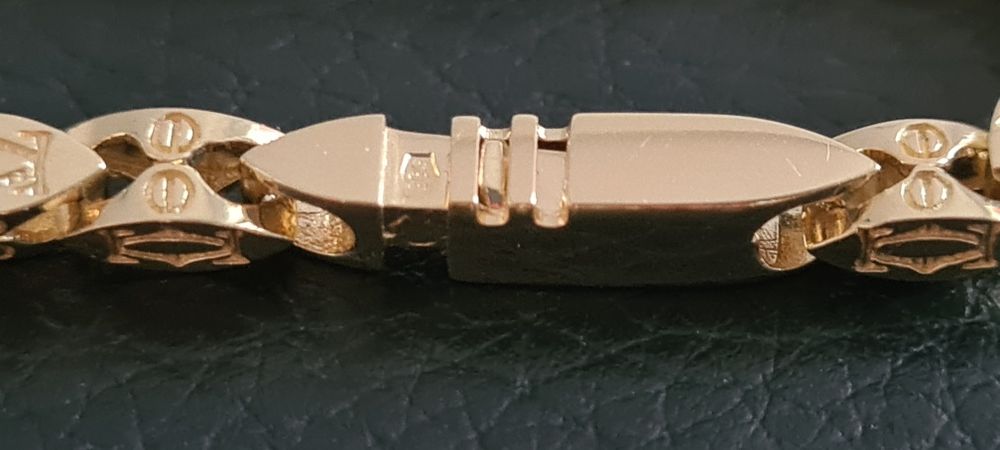 Nowy  złoty łańcuszek Cartier pr.585 60cm