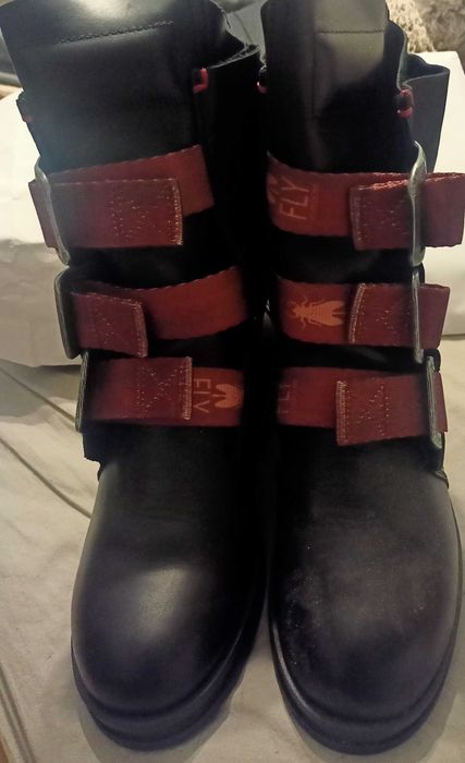 Botki Fly London 37 nowe skórzane