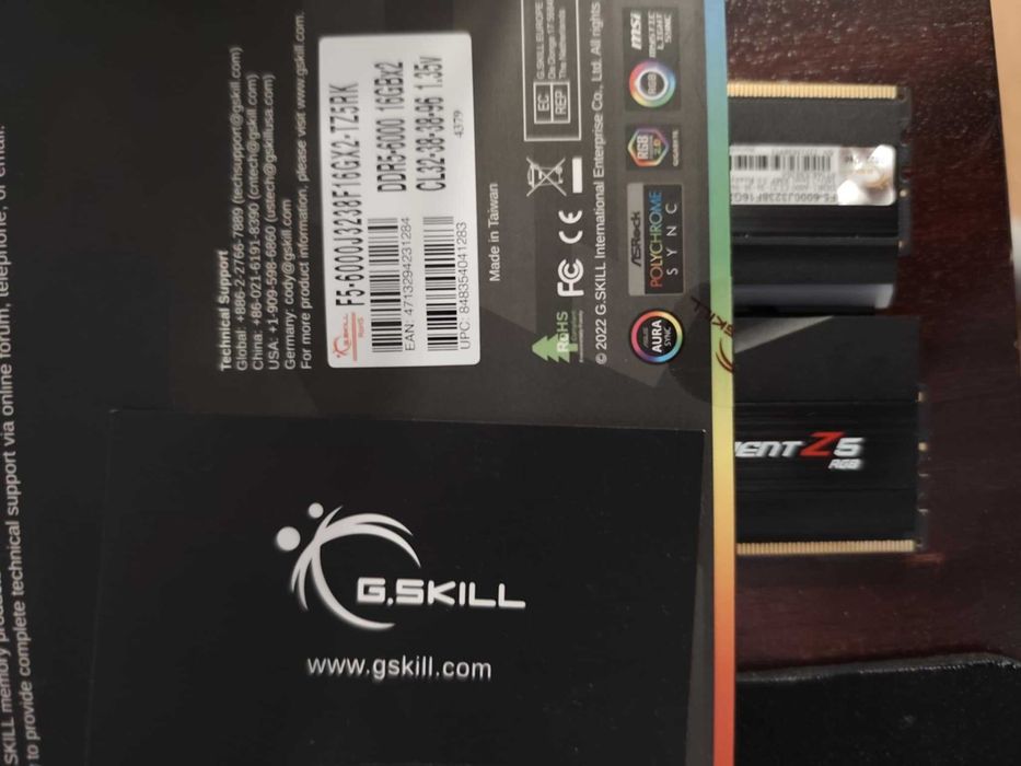 G.Skill Trident Z5 RGB RAM DDR5 32 GB 6000MHz CL32 używane