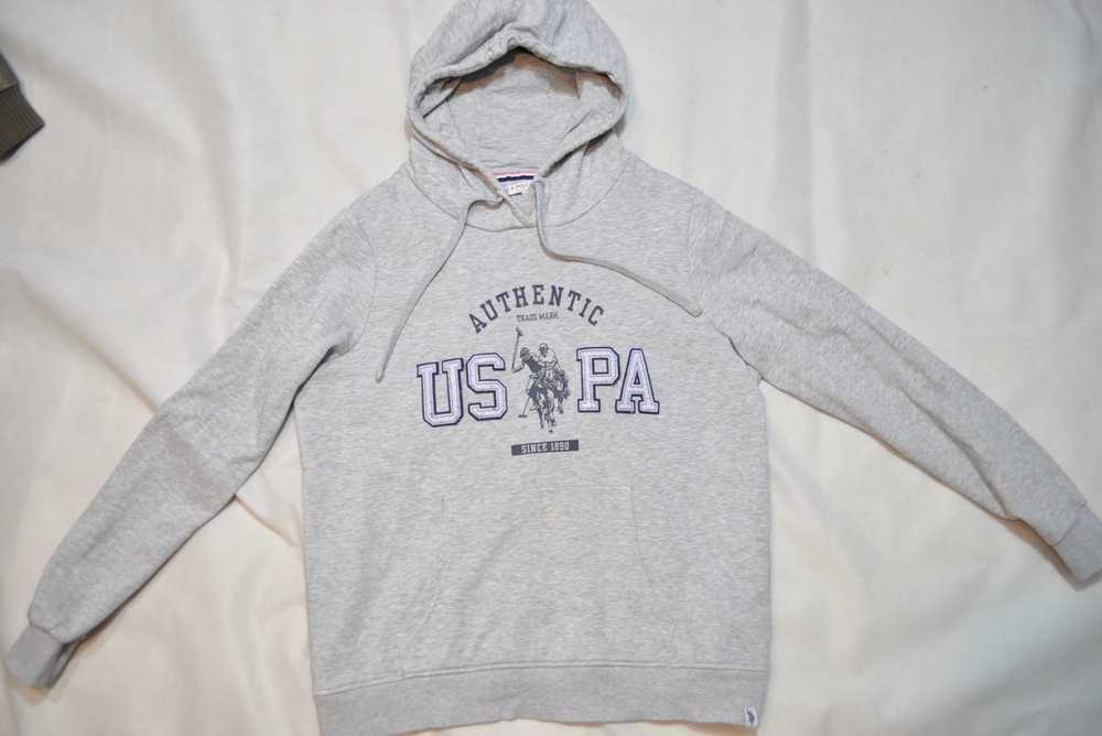 U.S. POLO ASSN. XL bluza męska bawełniana z kapturem kangurka rs3v