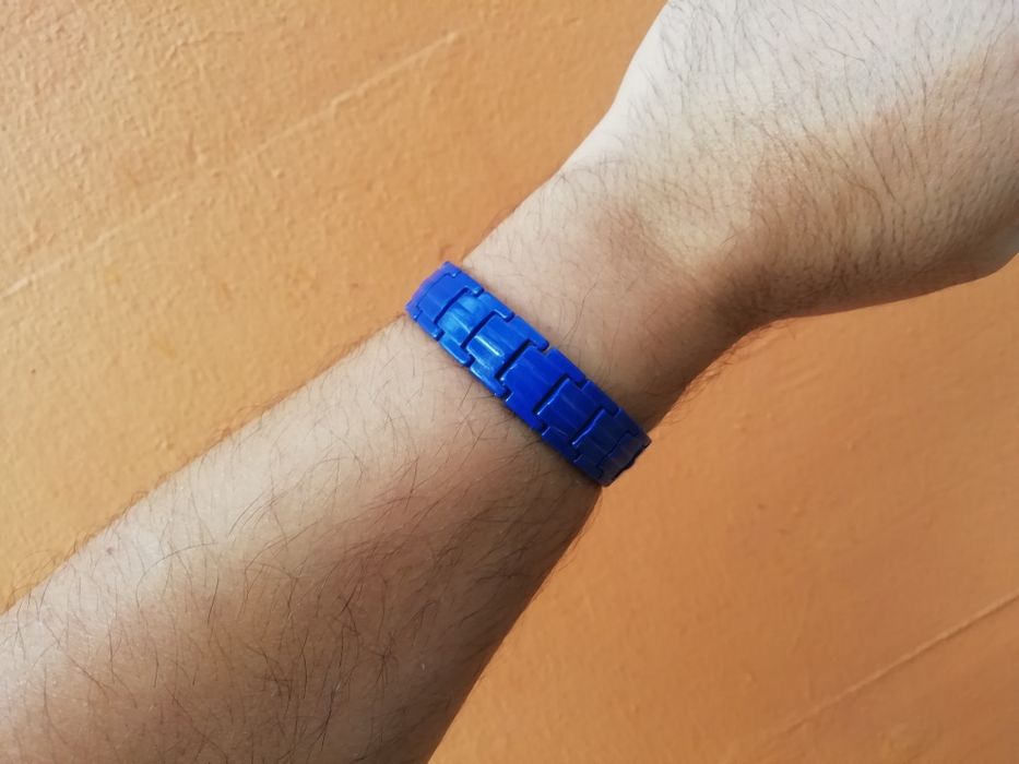 Pulseira Equilíbrio, Bio-Saúde (Magnética, Infravermelhos) Azul