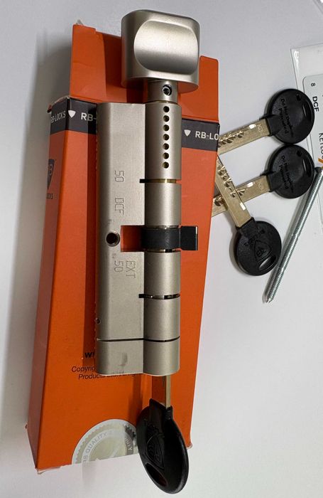 Серцевина / циліндр замка RB-Locks 100мм (50×50) новий, 5 ключів