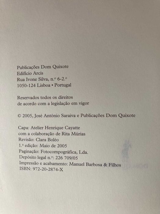 Jardim Colonial, de José António Saraiva