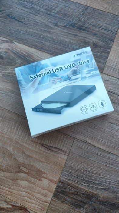 Zewnętrzny napęd nagrywarka CD/DVD USB Gembird (NOWY w folii)