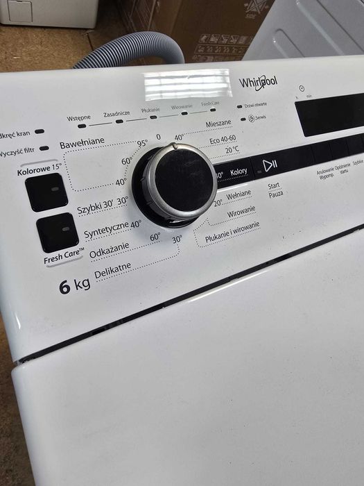 NOWA Whirlpool ładowana góra Pralka NTDLR6240SSPLN gwar 2 lata X4