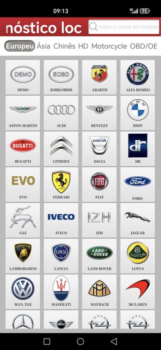 Diagnóstico auto Launch x431 diagzone