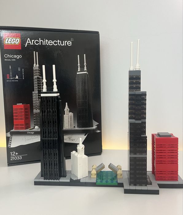 LEGO Architecture 21033 Chicago komplet, stan idealny, kolekcjonerskie
