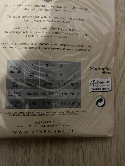 Rajstopy satin 40 den violet L 40