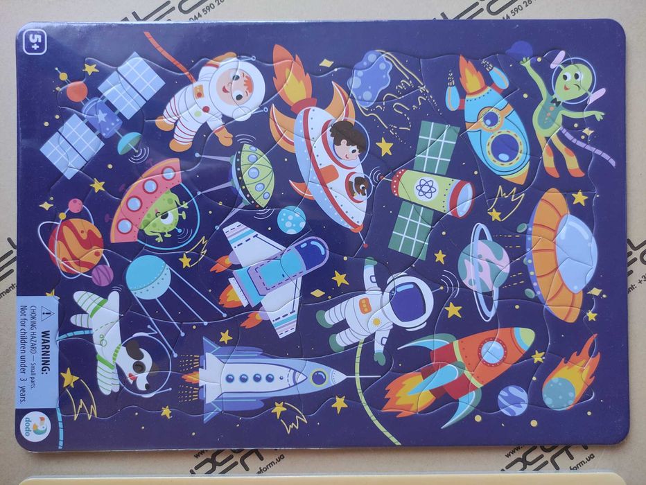 Пазл 53ел. 4-6р. Космос Солодощі пазли з рамкою додо dodo 5+