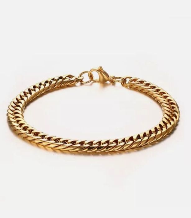 Pulseira de aço dourada