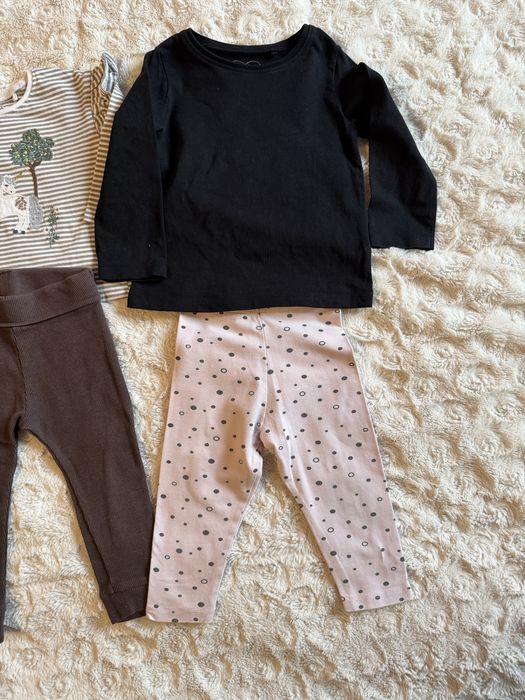 Zestaw ubrań Next 80cm legginsy i bluzki