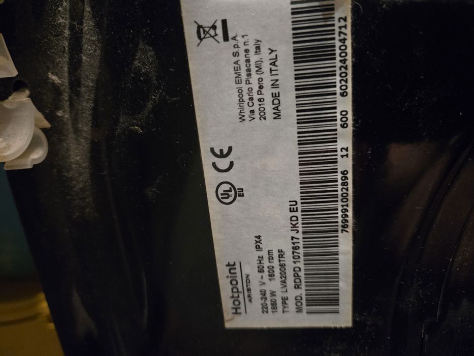 Części pralko suszarki Hotpoint ariston
