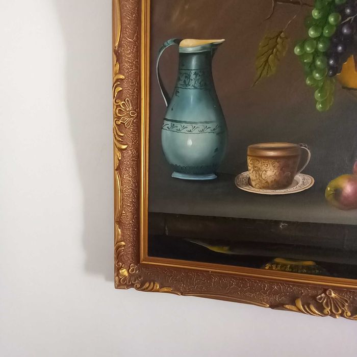 Pintura a óleo natureza morta