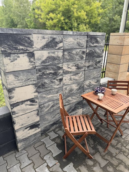 Promocja Ogrodzenie pustak 500x200x200 Stalowo Biały