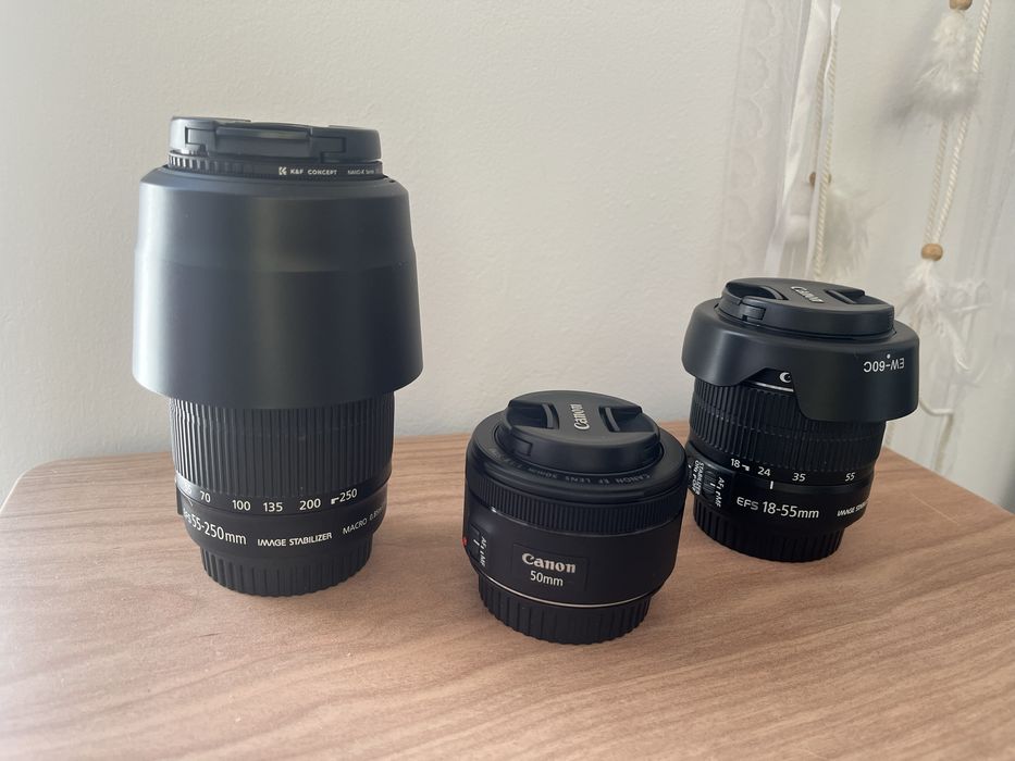 Canon EOS 1300D + Lentes + Acessórios