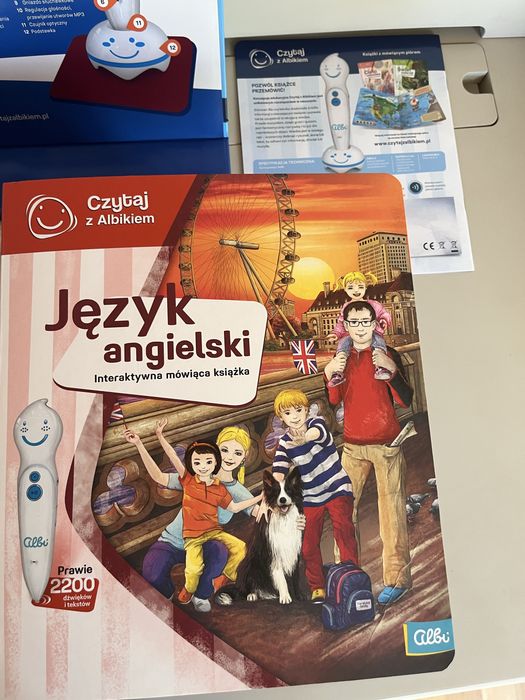 Albik język angielski zestaw startowy  z piórem stan idelany