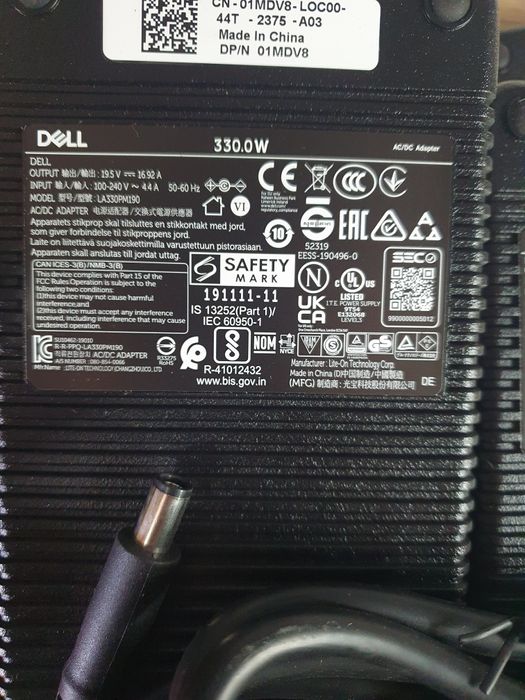 Зарядка зарядное блок питания живлення Dell 330w 7.4mm оригінал