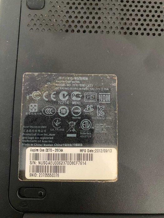 Ноутбук Acer Aspire One