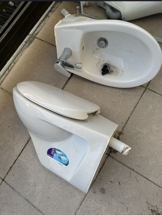 Misa wc bidet kolo hagser bateria z rozbiorki sprawne