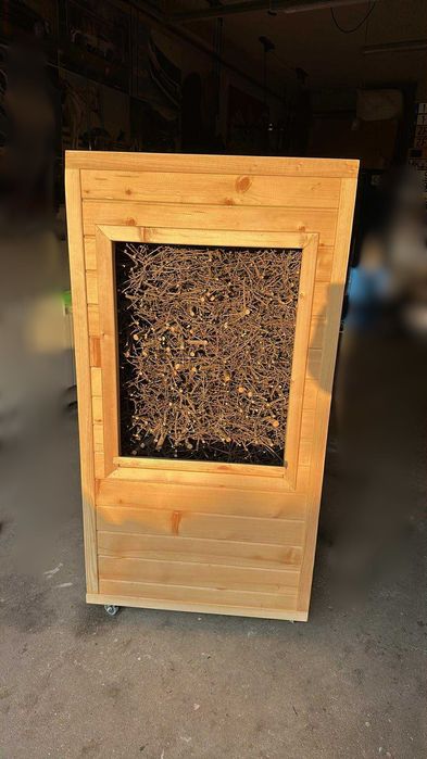 Ręcznie wykonana tężnia solankowa z drewna świerkowego | 28L | LED RGB