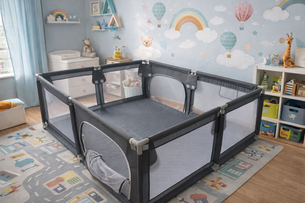 Kojec dla dziecka 180x150 cm – duży i bezpieczny