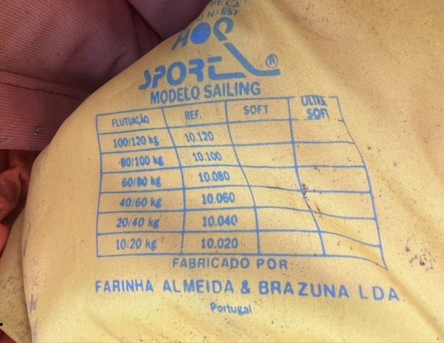 Colete salva vidas pesca barco homologado