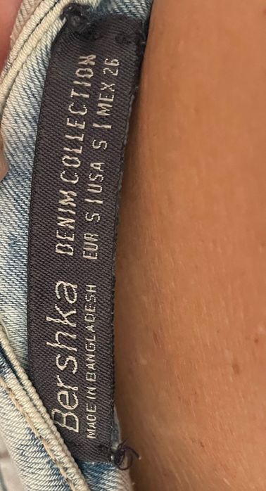 Conjunto top + calças de ganga