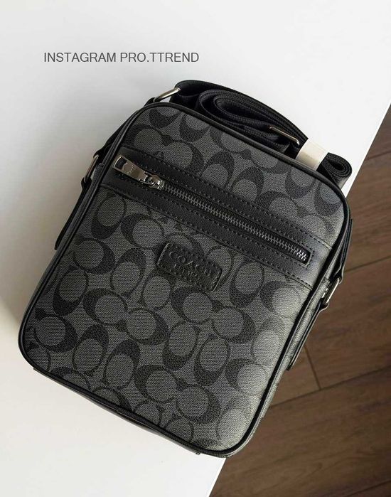 Чоловіча сумка Coach , сумка графіт Coach
