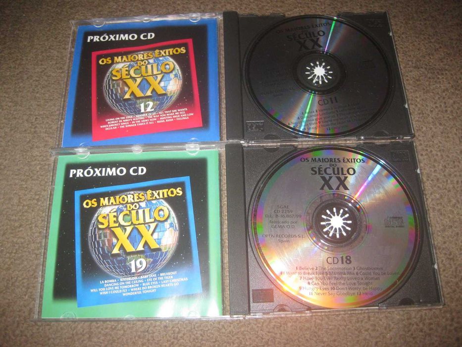 2 CDs das Coletâneas "Os Maiores Êxitos do Século XX" Portes Grátis!