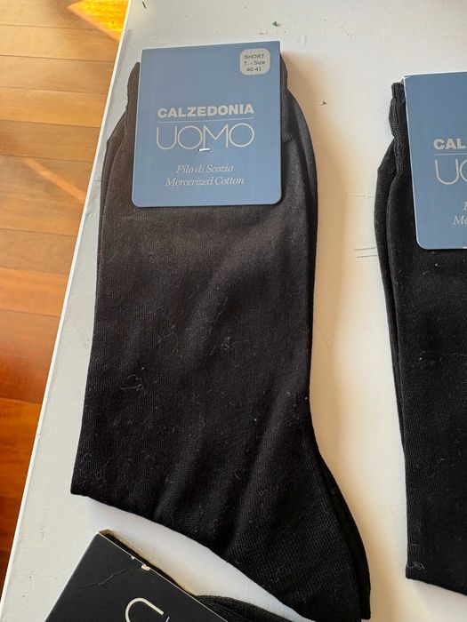 3 pares Meias Calzedonia - Pretas - Homem - 40/41 - Novas
